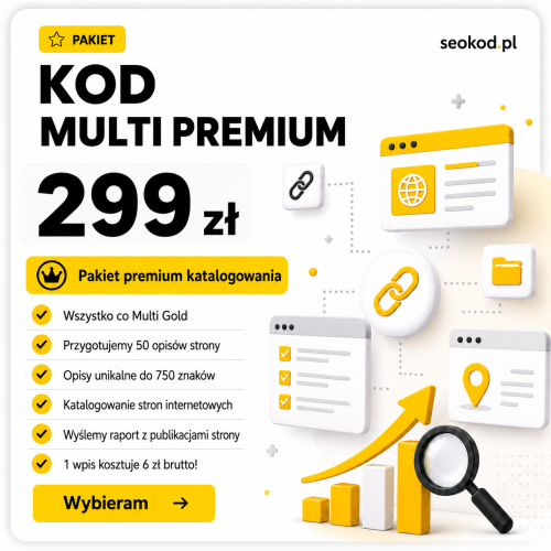Multi Premium - Katalogowanie stron (50 unikalnych opisow + raport)