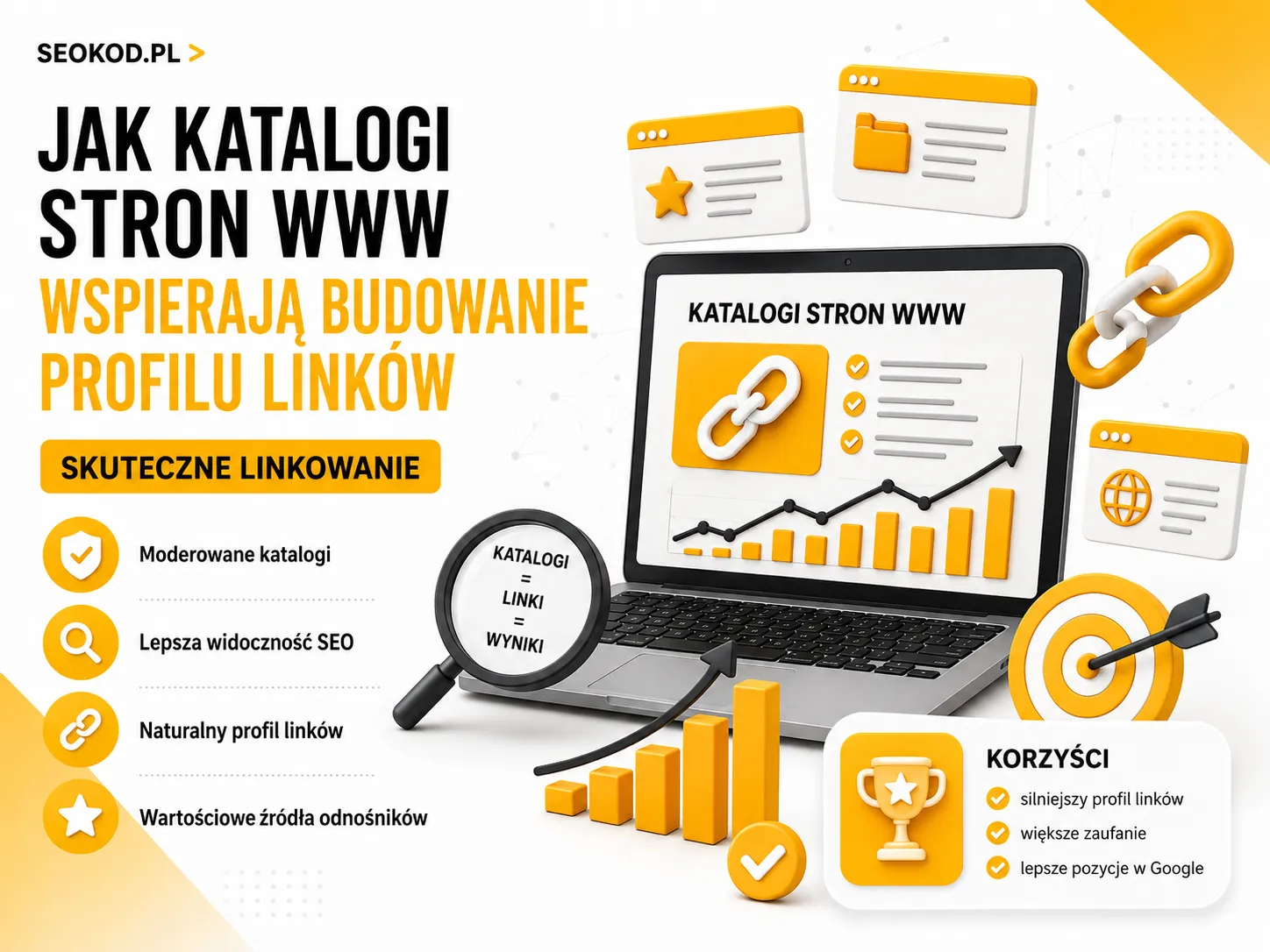 Jak katalogi stron WWW wspierają budowanie profilu linków